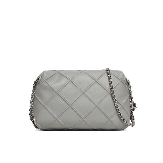 Torebka Tory Burch Fleming Small 169226 Szary ze sklepu eobuwie.pl w kategorii Kopertówki - zdjęcie 184725134