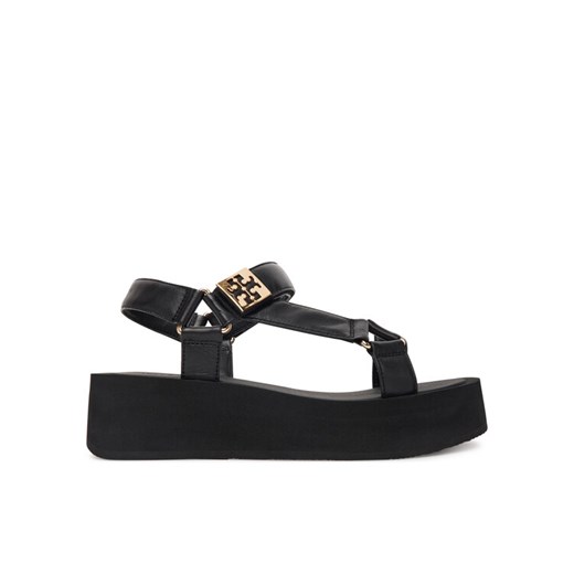 Sandały Tory Burch Mellow Platform Sandal 166402 Czarny ze sklepu eobuwie.pl w kategorii Sandały damskie - zdjęcie 184725162