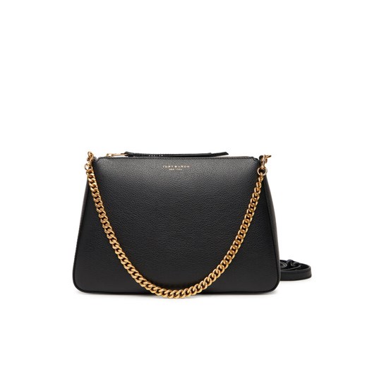 Torebka Tory Burch Perry 175544 Czarny ze sklepu eobuwie.pl w kategorii Listonoszki - zdjęcie 184725182