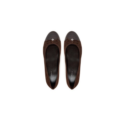 Tory Burch Baleriny Cap-Toe Ballet 169866 Brązowy Tory Burch 38 MODIVO