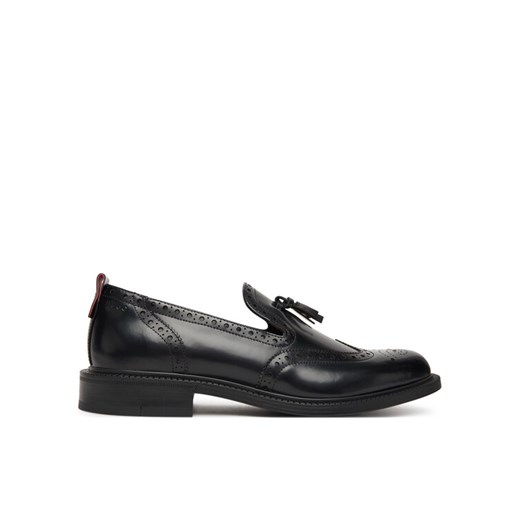 Półbuty HUGO Lysander 50548636 Czarny ze sklepu eobuwie.pl w kategorii Buty eleganckie męskie - zdjęcie 184727202