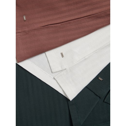 Reserved - Strukturalne polo regular fit - złamana biel Reserved XXL Reserved