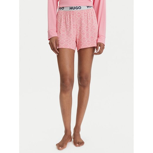 HUGO Szorty piżamowe Unite 50490704 Różowy Relaxed Fit ze sklepu MODIVO w kategorii Piżamy damskie - zdjęcie 184730364