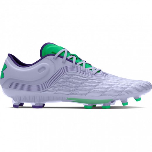 Męskie buty piłkarskie korki lanki Under Armour UA Clone Mag Elite 3.0 FG - fioletowe ze sklepu Sportstylestory.com w kategorii Buty sportowe męskie - zdjęcie 184731901