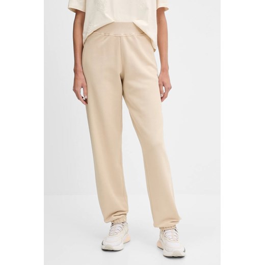 GUESS Beżowe damskie spodnie dresowe Primula, Rozmiar XS ze sklepu outfit.pl w kategorii Spodnie damskie - zdjęcie 184734194