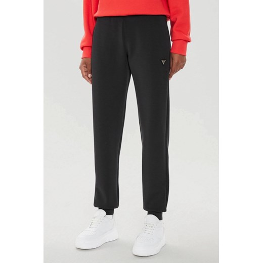 GUESS Czarne damskie spodnie dresowe Olympe, Rozmiar XS ze sklepu outfit.pl w kategorii Spodnie damskie - zdjęcie 184734214