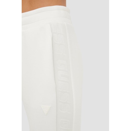 GUESS Beżowe spodnie dresowe damskie Allie Scuba, Rozmiar XS Guess  promocja outfit.pl