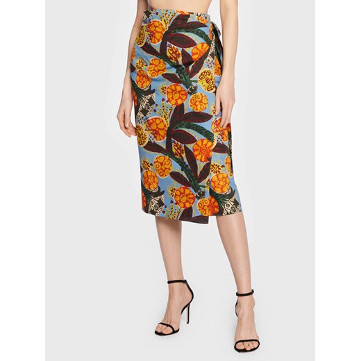 Weekend Max Mara Spódnica midi Fiore 23510103 Kolorowy Regular Fit ze sklepu MODIVO w kategorii Spódnice - zdjęcie 184734450