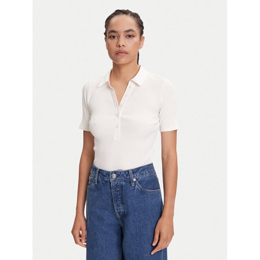 Marc O'Polo Polo 506 2156 53001 Écru Slim Fit ze sklepu MODIVO w kategorii Bluzki damskie - zdjęcie 184734473