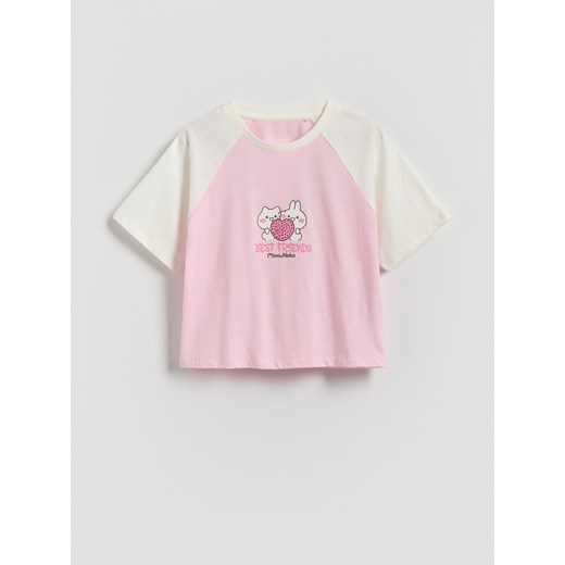 Reserved - T-shirt Mimi & Neko - wielobarwny ze sklepu Reserved w kategorii Bluzki dziewczęce - zdjęcie 184735691