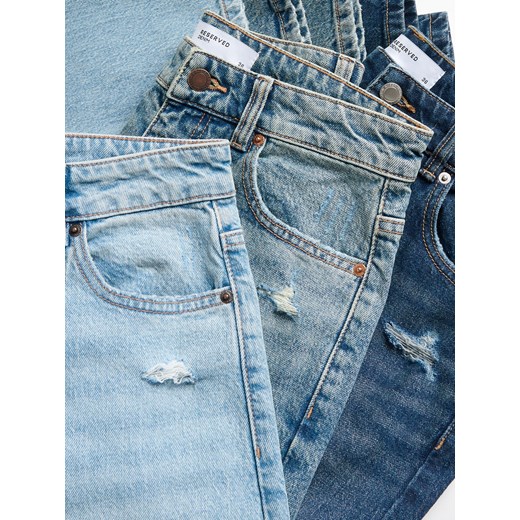 Reserved - Jeansy mom fit - niebieski Reserved 42 Reserved