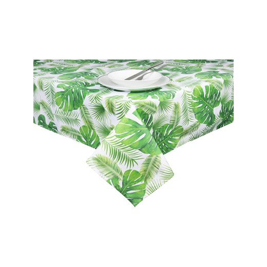 Trendy Kitchen by EXCÉLSA Obrus &quot;Foliage&quot; w kolorze zielonym - 240 x 140 cm ze sklepu Limango Polska w kategorii Obrusy i bieżniki - zdjęcie 184737930
