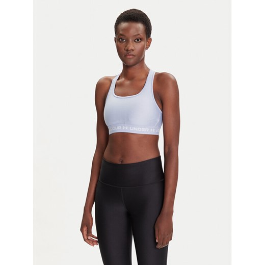 Under Armour Biustonosz sportowy Crossback Mid Bra 1361034-539 Niebieski Compression Fit ze sklepu MODIVO w kategorii Biustonosze - zdjęcie 184738853