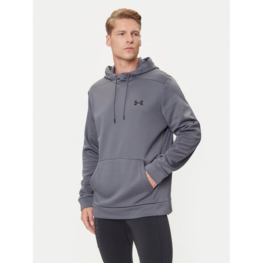 Under Armour Bluza UA Armour Fleece 1373353 Szary Regular Fit ze sklepu MODIVO w kategorii Bluzy męskie - zdjęcie 184738860