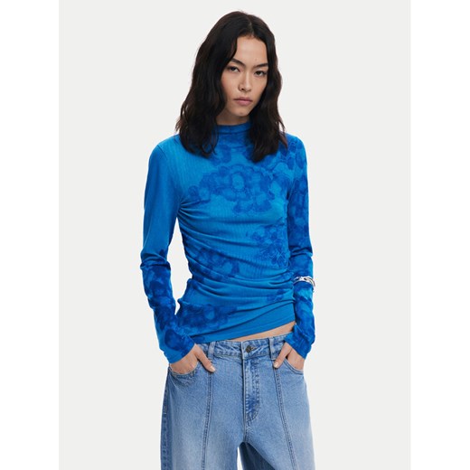 Desigual Golf Ottawa 25WWJF38 Niebieski Regular Fit ze sklepu MODIVO w kategorii Swetry damskie - zdjęcie 184738861
