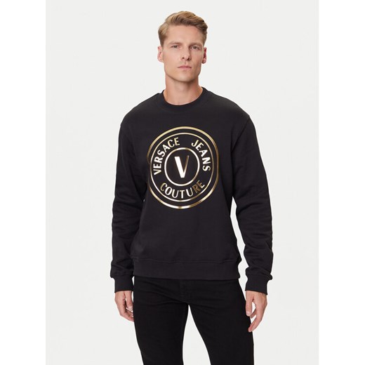 Versace Jeans Couture Bluza 79GAIT01 CF00T Czarny Regular Fit ze sklepu MODIVO w kategorii Bluzy męskie - zdjęcie 184738882