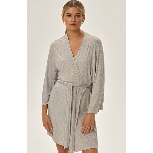 Esotiq szlafrok damski Pf Jenius 42195-09X, Kolor jasnoszary, Rozmiar S, Esotiq Esotiq S Intymna