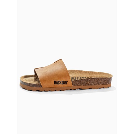 BACKSUN Skórzane klapki &quot;Djila&quot; w kolorze jasnobrązowym 37 okazja Limango Polska