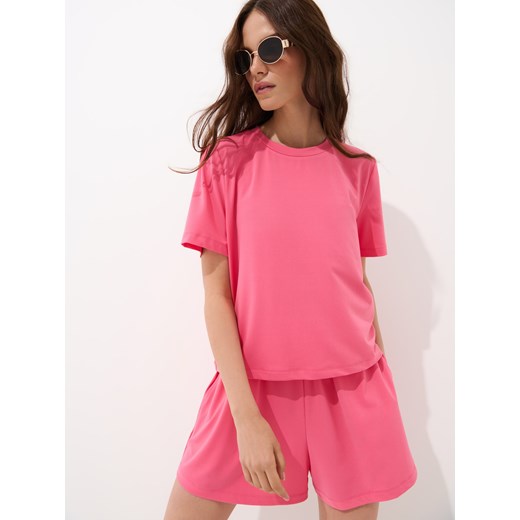 Mohito - Różowe szorty basic - mocny różowy Mohito XL Mohito