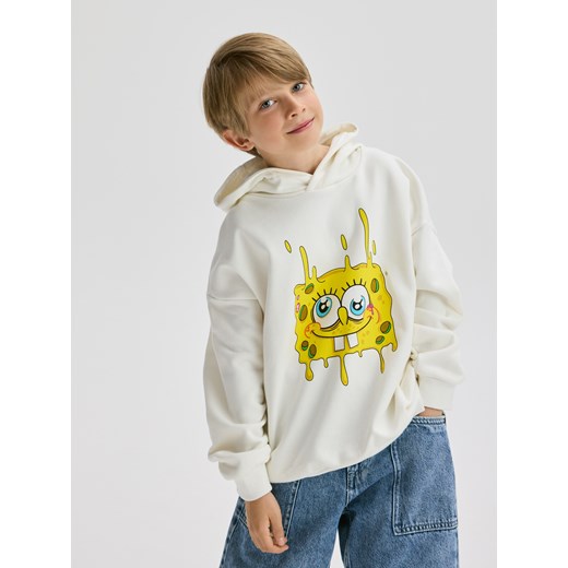 Reserved - Bluza SpongeBob - złamana biel ze sklepu Reserved w kategorii Bluzy chłopięce - zdjęcie 184745284