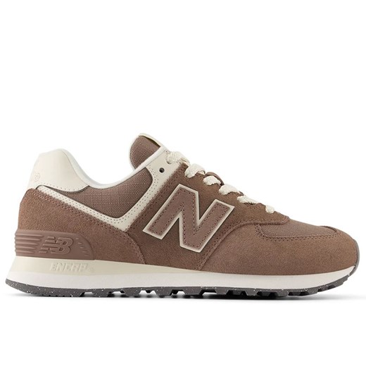 Buty damskie New Balance WL574RTS - brązowe New Balance 35 streetstyle24.pl