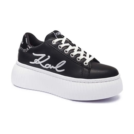 Karl Lagerfeld Skórzane sneakersy KREEPER LO ze sklepu Gomez Fashion Store w kategorii Buty sportowe damskie - zdjęcie 184745552
