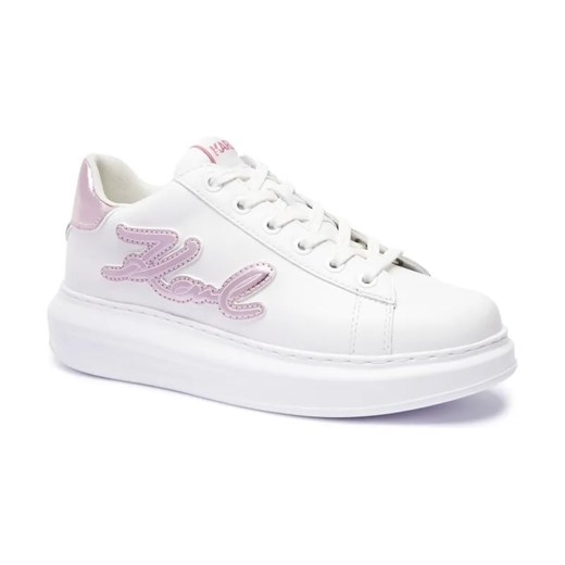 Karl Lagerfeld Skórzane sneakersy KAPRI Signia Emboss ze sklepu Gomez Fashion Store w kategorii Buty sportowe damskie - zdjęcie 184745600