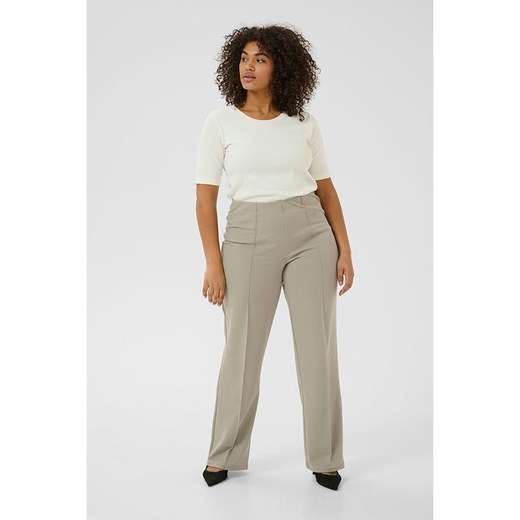 Kaffe Spodnie w kolorze kremowym Kaffe M wyprzedaż Limango Polska