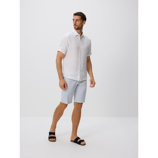 Reserved - Szorty chino regular - jasnoniebieski ze sklepu Reserved w kategorii Spodenki męskie - zdjęcie 184748273