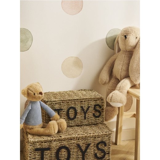 Sinsay - Kosz do przechowywania z napisem TOYS - beżowy ze sklepu Sinsay w kategorii Dom - zdjęcie 184749070