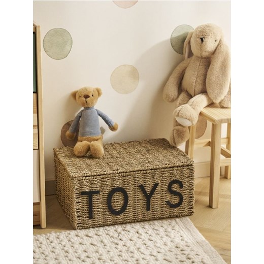 Sinsay - Kosz do przechowywania z napisem TOYS - beżowy ze sklepu Sinsay w kategorii Dom - zdjęcie 184749071
