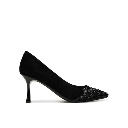 Czółenka KARL LAGERFELD Sienna Signature Pump KL32712 Czarny ze sklepu eobuwie.pl w kategorii Czółenka - zdjęcie 184749094