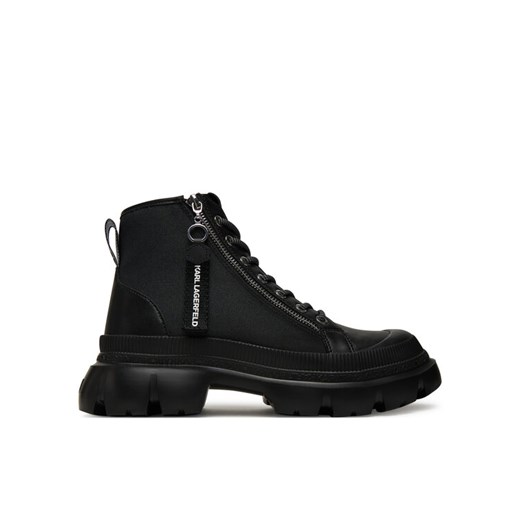 Trapery KARL LAGERFELD KL43543 Czarny ze sklepu eobuwie.pl w kategorii Workery damskie - zdjęcie 184749100