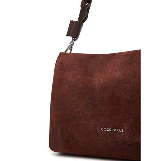 Torebka Coccinelle P6P Boheme Suede Bimaterial E1 P6P 58 01 01 Brązowy Coccinelle 00 eobuwie.pl