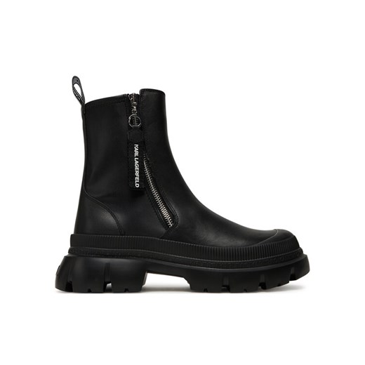 Botki KARL LAGERFELD KL43565 Czarny ze sklepu eobuwie.pl w kategorii Botki - zdjęcie 184749121