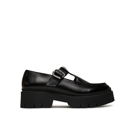 HUGO Loafersy Kris 50551873 Czarny ze sklepu MODIVO w kategorii Lordsy damskie - zdjęcie 184749403
