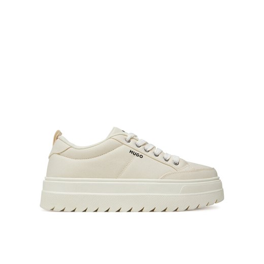 HUGO Sneakersy Lyssa 50548178 Biały ze sklepu MODIVO w kategorii Buty sportowe damskie - zdjęcie 184749424