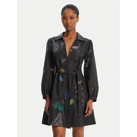 Desigual Sukienka codzienna Pisos 25WWVW06 Czarny Regular Fit ze sklepu MODIVO w kategorii Sukienki - zdjęcie 184749444