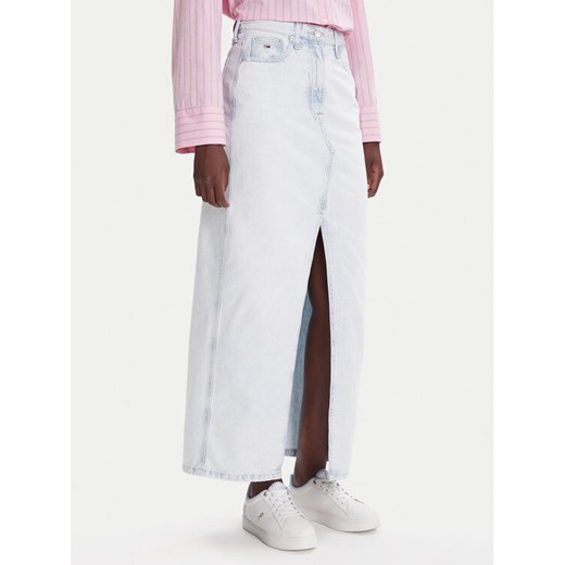 Tommy Jeans Spódnica jeansowa Claire DW0DW21069 Niebieski Regular Fit ze sklepu MODIVO w kategorii Spódnice - zdjęcie 184749470