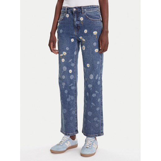 Desigual Jeansy Daisys 25WWDD16 Niebieski Straight Fit ze sklepu MODIVO w kategorii Jeansy damskie - zdjęcie 184749472
