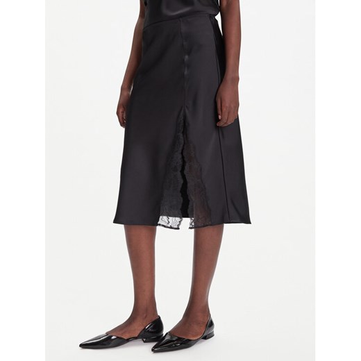 Calvin Klein Spódnica midi LV044C672G Czarny Regular Fit ze sklepu MODIVO w kategorii Spódnice - zdjęcie 184749482