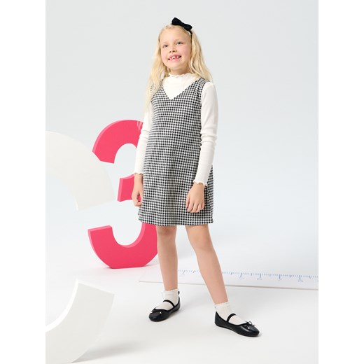 Sinsay - Elegancki komplet dzianinowy w pepitkę - wielobarwny Sinsay 122 (6-7 l) Sinsay