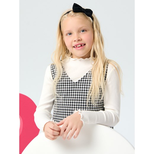 Sinsay - Elegancki komplet dzianinowy w pepitkę - wielobarwny Sinsay 110 (4-5 l) Sinsay