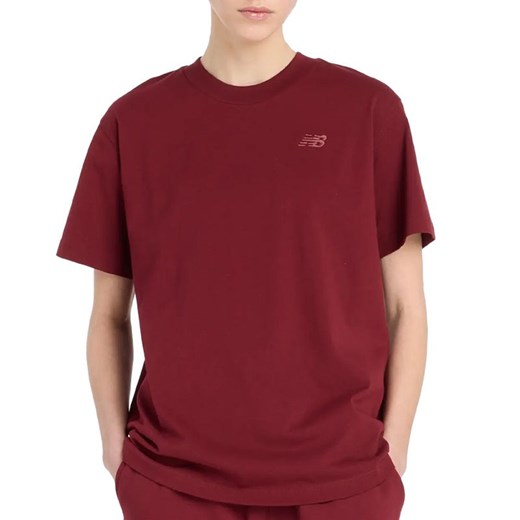 Koszulka damska New Balance WT41501MHB - bordowa ze sklepu streetstyle24.pl w kategorii Bluzki damskie - zdjęcie 184750090