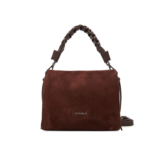 Torebka Coccinelle P6P Boheme Suede Bimaterial E1 P6P 58 01 01 Brązowy ze sklepu eobuwie.pl w kategorii Torby Shopper bag - zdjęcie 184750283
