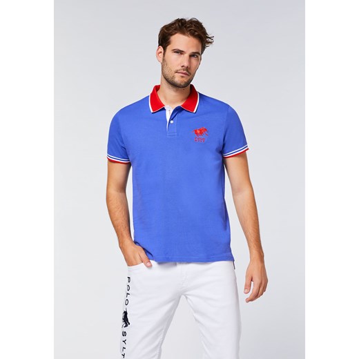 Polo Sylt Koszulka polo w kolorze niebieskim Polo Sylt XXL Limango Polska promocja