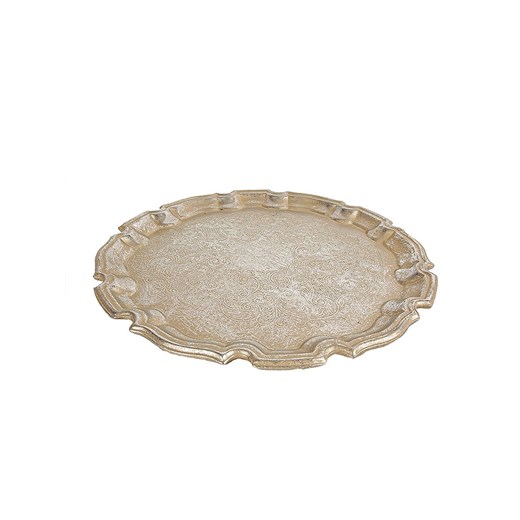 Romimex Taca w kolorze srebrnym - Ø 27 cm ze sklepu Limango Polska w kategorii Tace - zdjęcie 184751730