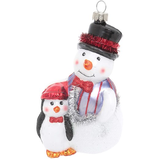 Krebs Glas Lauscha Bombki ze wzorem - dł. 13 cm ze sklepu Limango Polska w kategorii Dekoracje bożonarodzeniowe - zdjęcie 184751812