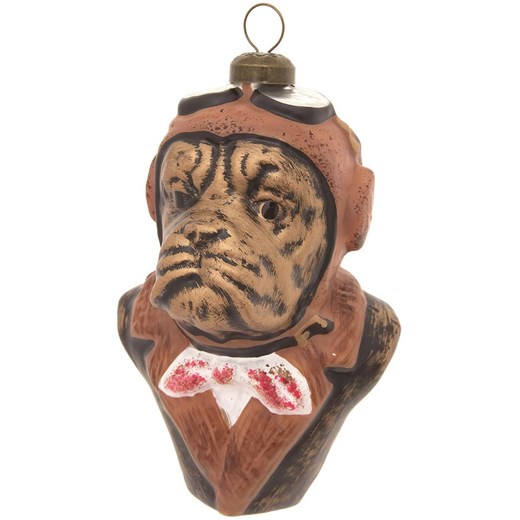Krebs Glas Lauscha Bombka w kolorze brązowym - dł. 10 cm ze sklepu Limango Polska w kategorii Dekoracje bożonarodzeniowe - zdjęcie 184751820