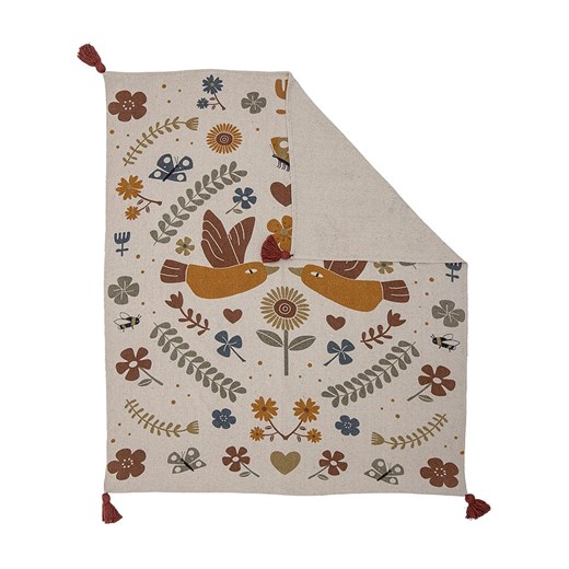 Bloomingville Pled &quot;Bryn&quot; w kolorze kremowo-brązowym - 160 x 130 cm Bloomingville onesize promocja Limango Polska